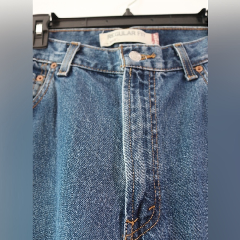 Levi's Men's 505 Straight Jeans Sz W 36 L30 Regular Fit - Picture 3 of 6